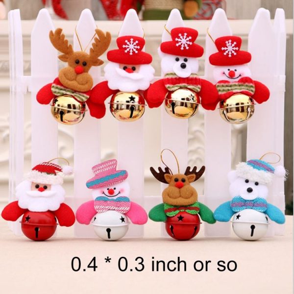 Christmas Tree Doll Bell Christmas Pendants Decorations, Random Style Delivery, Size: 11*7cm - Image 7