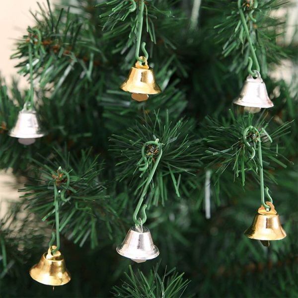 10 in 1 Christmas Decorating Christmas Tree Small Bells Decoration Supplies, Size: 2*2cm (Gold) - Image 6