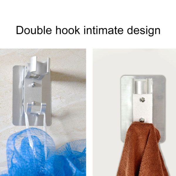 Space Aluminium Showerhead Holder Traceless Adjustable Bath Shower Bracket - Image 8
