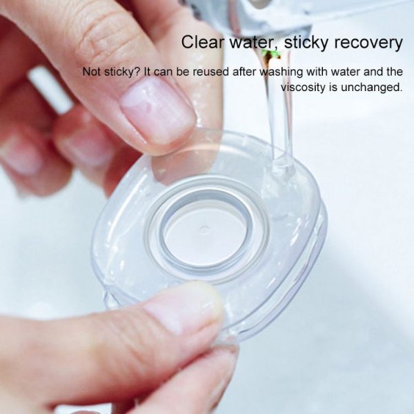 Circle Shape Portable Washable Free Stickers Mobile Phone Holder - Image 4