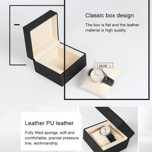 SBH002 PU Wrist Watch Storage Box Protective Case, Size: S - Image 3