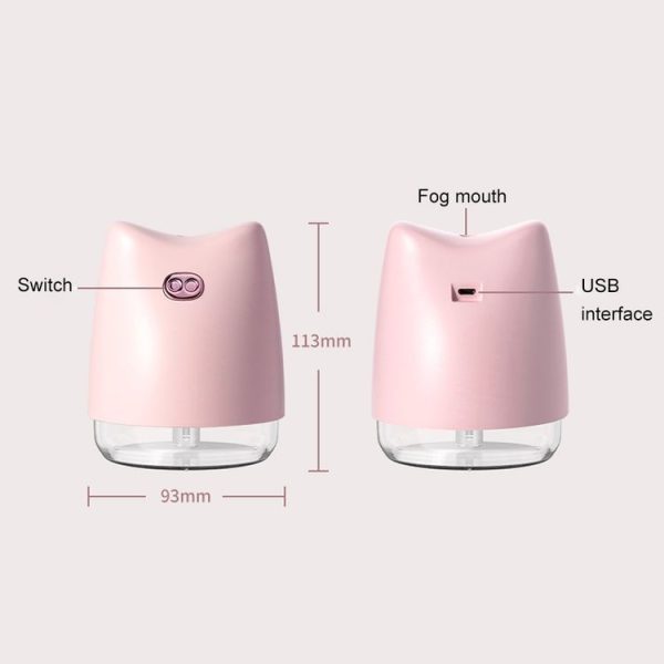WT-H13 Muzzy Pig Atomizing Humidifier with Colorful Night Lights, Water Tank Capacity: 270mL (Blue) - Image 3