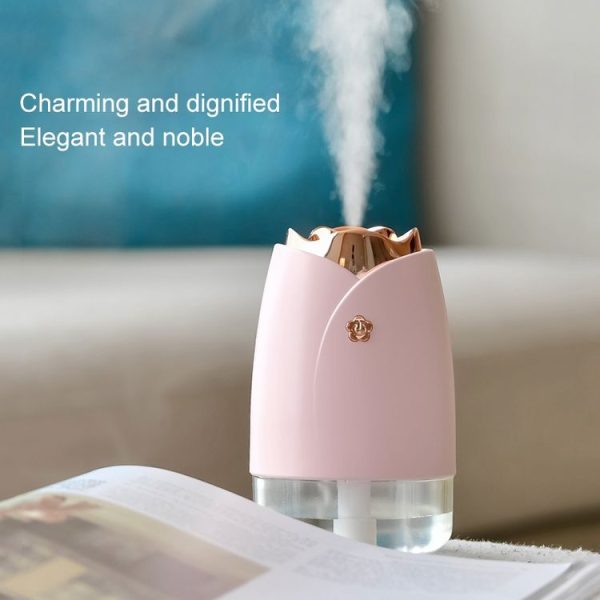 WT-H19 Rose Atomizing Humidifier with Colorful Night Lights, Water Tank Capacity: 230mL (Pink) - Image 10