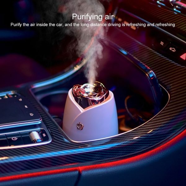 WT-H19 Rose Atomizing Humidifier with Colorful Night Lights, Water Tank Capacity: 230mL (Pink) - Image 14