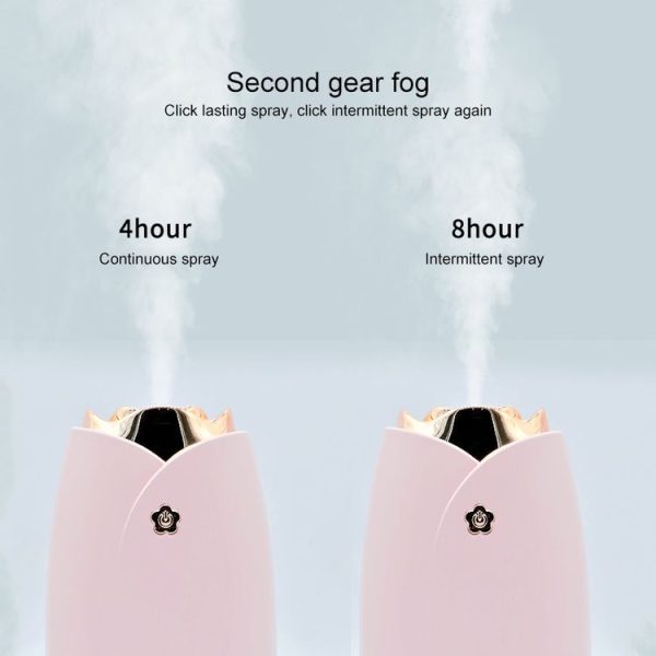 WT-H19 Rose Atomizing Humidifier with Colorful Night Lights, Water Tank Capacity: 230mL (Pink) - Image 5
