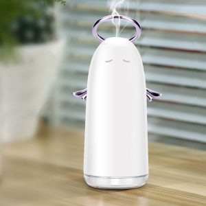 TSHM0 Mini Angel Atomizing Humidifier with Colorful Night Lights, Water Tank Capacity: 230mL (Pink)