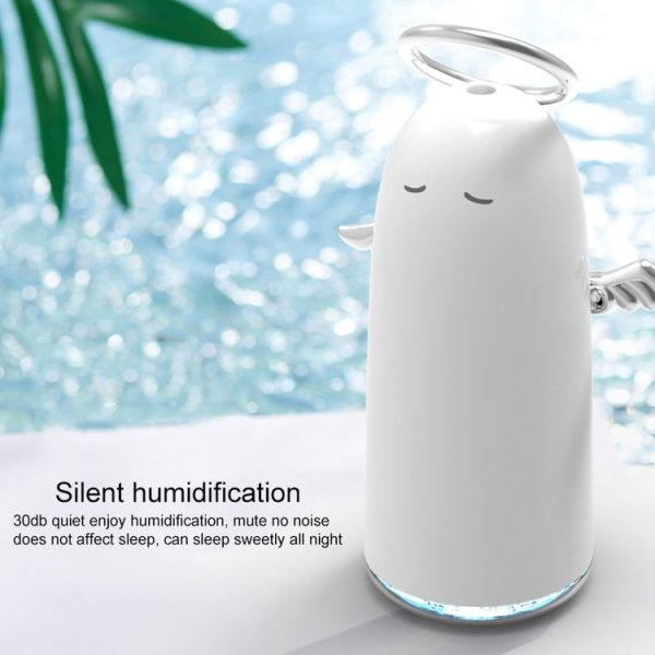 TSHM0 Mini Angel Atomizing Humidifier with Colorful Night Lights, Water Tank Capacity: 230mL (Pink) - Image 10