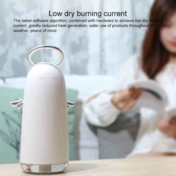 TSHM0 Mini Angel Atomizing Humidifier with Colorful Night Lights, Water Tank Capacity: 230mL (Pink) - Image 11