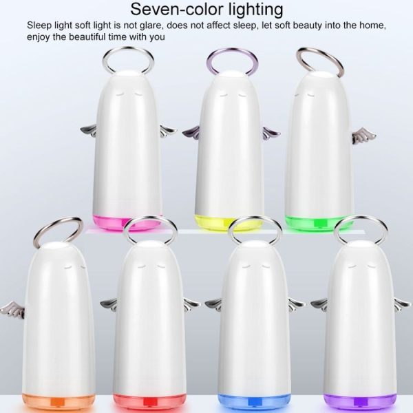 TSHM0 Mini Angel Atomizing Humidifier with Colorful Night Lights, Water Tank Capacity: 230mL (Pink) - Image 8