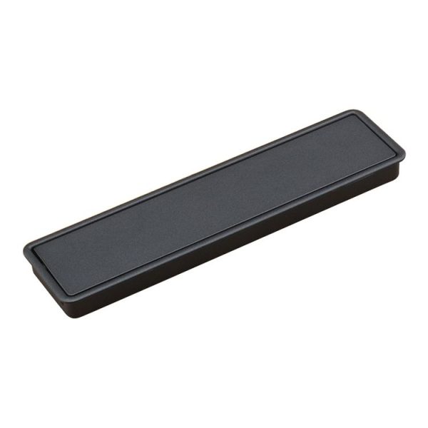 Simple Wardrobe Slotted Scrub Handle Concealed Recessed Drawer Invisible Handle, Hole Distance: 160mm (Black) - Image 2