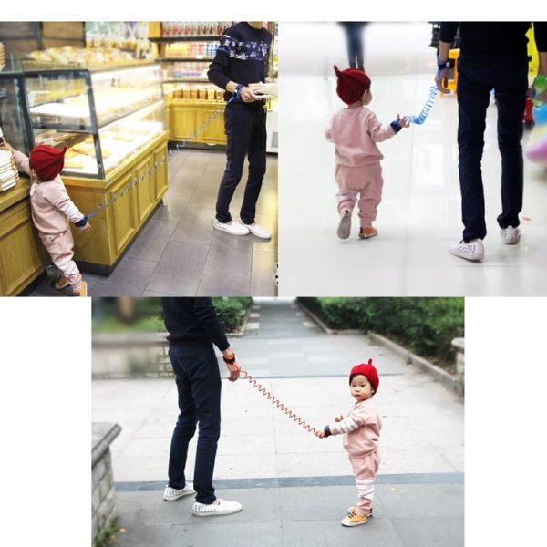 Kids Safety Harness Child Leash Anti Lost Wrist Link Traction Rope Anti Lost Bracelet, Length: 1.5m (Blue) - Image 6