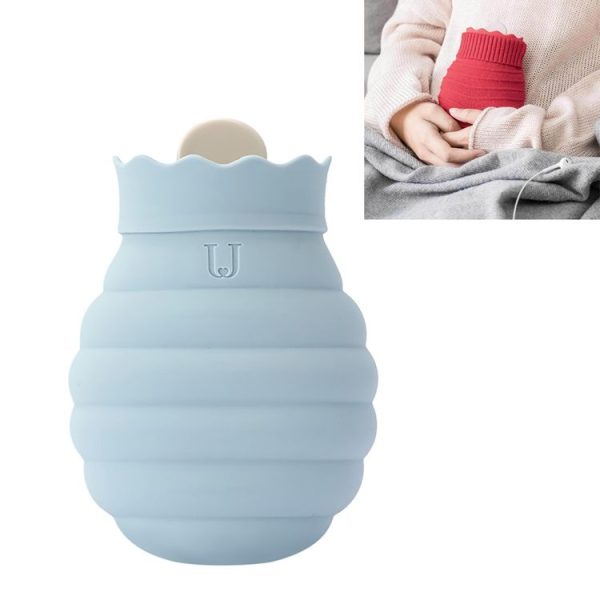 Original Xiaomi Youpin Jotun Judy Warm Water Bag Silicone Hot Water Bag Small Size: 15x10x5.8cm (Gray Blue)