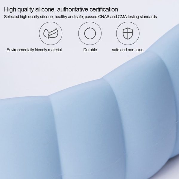 Original Xiaomi Youpin Jotun Judy Warm Water Bag Silicone Hot Water Bag Small Size: 15x10x5.8cm (Gray Blue) - Image 6