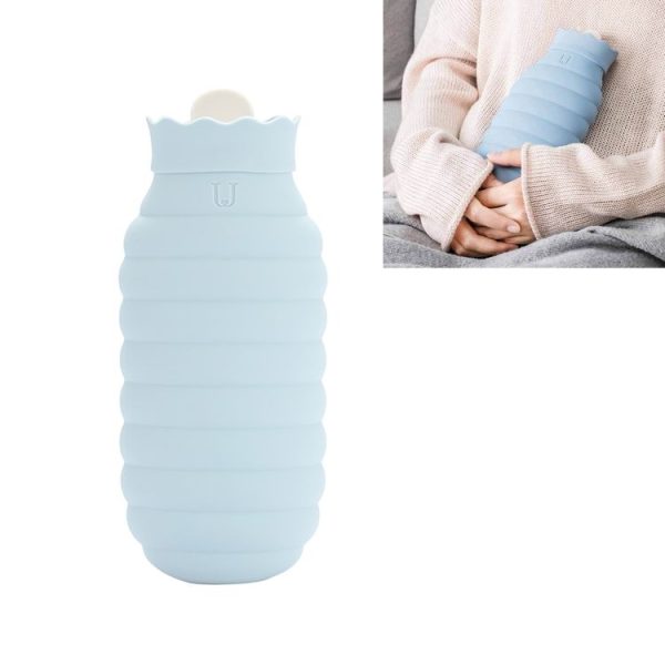 Original Xiaomi Youpin Jotun Judy Warm Water Bag Silicone Hot Water Bag Size: 23.8x105x4.8cm (Gray Blue)