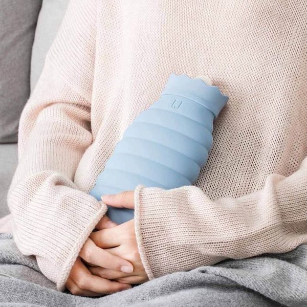 Original Xiaomi Youpin Jotun Judy Warm Water Bag Silicone Hot Water Bag Size: 23.8x105x4.8cm (Gray Blue) - Image 8