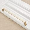 9009-224 Modern Simple Cabinet Door Handle Drawer Wardrobe Zinc Alloy Handle (Gold)