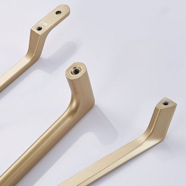 9009-224 Modern Simple Cabinet Door Handle Drawer Wardrobe Zinc Alloy Handle (Gold) - Image 5