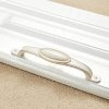 3 PCS 5008-128 Ivory White Crack Cabinet Drawer Zinc Alloy Ivory White Jade Handle - Image 2