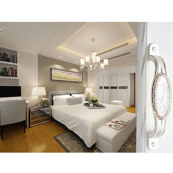3 PCS 5008-128 Ivory White Crack Cabinet Drawer Zinc Alloy Ivory White Jade Handle - Image 5