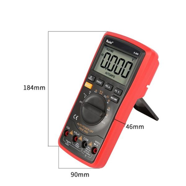 Kaisi K-890 Professional LCD Digital Multimeter Electrical Handheld Digital Multimeter Tester - Image 3