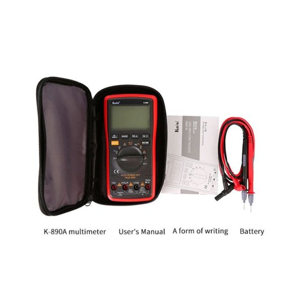 Kaisi K-890 Professional LCD Digital Multimeter Electrical Handheld Digital Multimeter Tester - Image 4