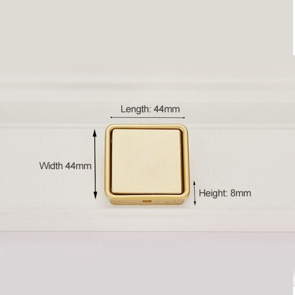 3 PCS 8018-32 Drawer Cabinet Door Sliding Door Covered Handle (Gold) - Image 3
