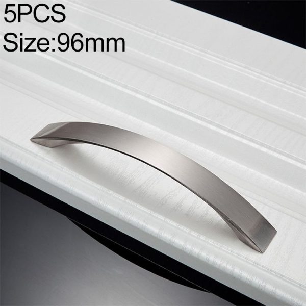 5 PCS Oukali 3013-96 Wire Drawing Modern Cabinet Alloy Drawer Door Handle