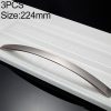 3 PCS Oukali 3013-224 Wire Drawing Modern Cabinet Alloy Drawer Door Handle