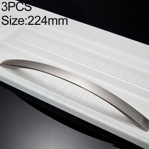 3 PCS Oukali 3013-224 Wire Drawing Modern Cabinet Alloy Drawer Door Handle