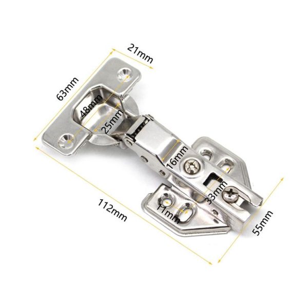 2 PCS Stainless Steel Hydraulic Hinge Copper Rod Hydraulic Buffer Hinge, 781 Straight Arm - Image 3