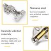2 PCS Stainless Steel Hydraulic Hinge Copper Rod Hydraulic Buffer Hinge, 781 Straight Arm - Image 4