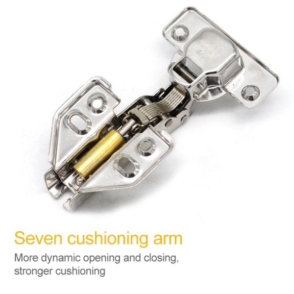 2 PCS Stainless Steel Hydraulic Hinge Copper Rod Hydraulic Buffer Hinge, 781 Straight Arm - Image 7