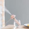 Bottle Cap Shape LED Nano Spray Humidifier Automatic Alcohol Sprayer (Pink)