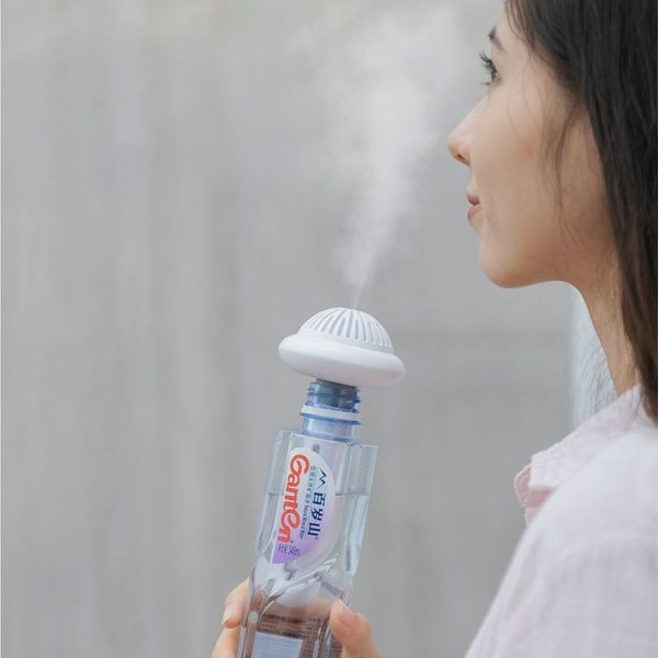 Bottle Cap Shape LED Nano Spray Humidifier Automatic Alcohol Sprayer (Pink) - Image 10