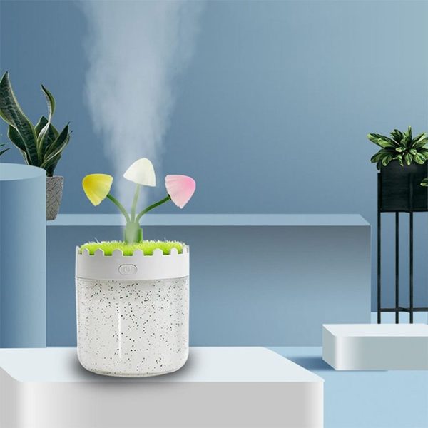 Lavender Landscape LED Humidifier Automatic Alcohol Sprayer (White)