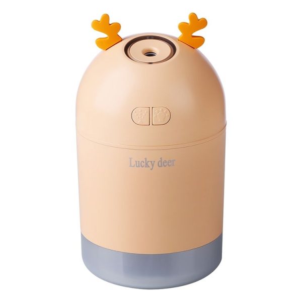 Lucky Deer Shape Large Capacity 400ml LED Humidifier Automatic Alcohol Sprayer (Pink) - Image 2