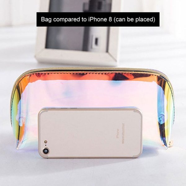 BUBM LSHZ-A Portable Laser Transparent Waterproof Storage Bag Cosmetic Bag, Size: 17x7x10cm - Image 4