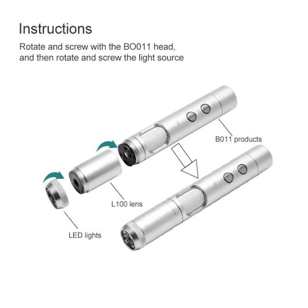 Supereyes L100 300X Telephoto Lens Electronic Microscope Lens Accessories for HCB0990 - Image 3
