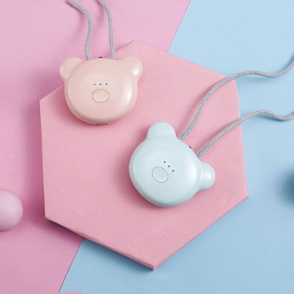 Mini Bear Style Neck Formaldehyde Negative Ion PM2.5 Removal Air Purifier for Kids (Pink) - Image 4
