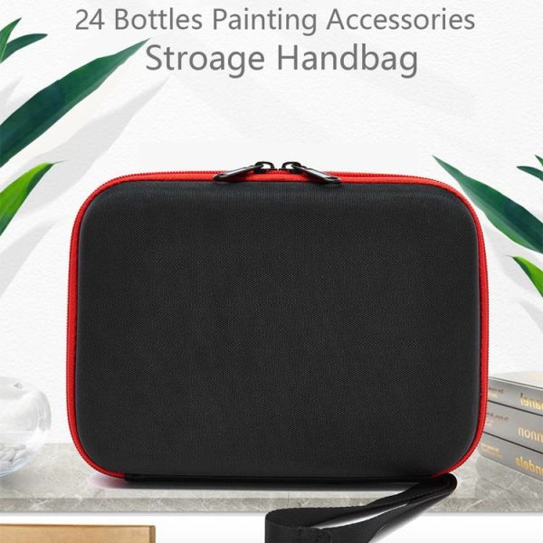24 Bottles Diamond Painting Accessories Container Storage Bag Box Carry Case Diamond Embroidery Tools Handbag, without Bottles - Image 6