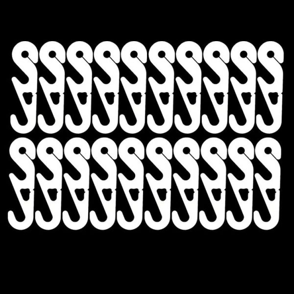 10 PCS Extension Adjustable Anti-Slip S Hook Ear Loops Retainer for Face Mask (White) - Image 2