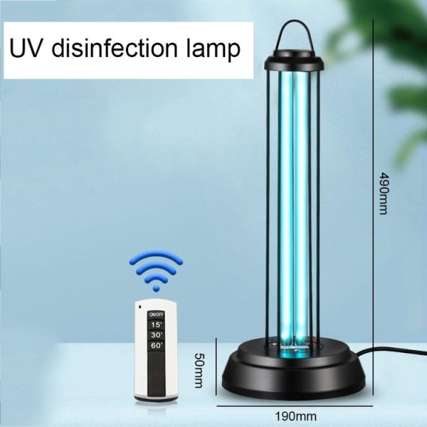 38W Desktop UV Light Lamp Disinfection Anti-virus Sterilization Lamp Bar Strip with Remote Control, 3 Pin CN Plug - Image 7