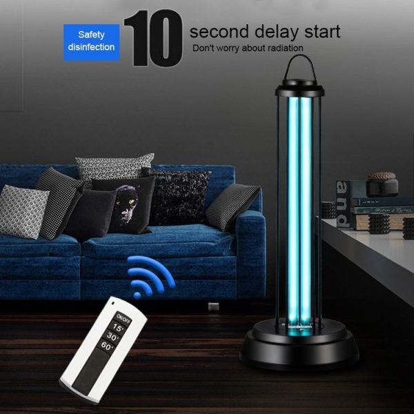 38W Desktop UV Light Lamp Disinfection Anti-virus Sterilization Lamp Bar Strip with Remote Control, 3 Pin CN Plug - Image 9