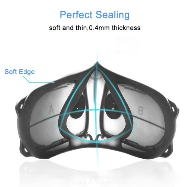 Silicone Protective Reusable PM2.5 KN95 Respirator Mask Replaceable Filter Antivirus Anti-fog Face Mask - Image 5