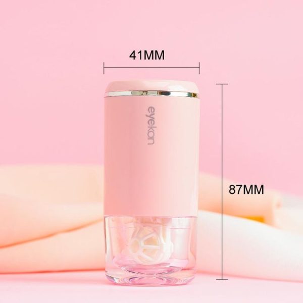 Eyekan HL-988 Ultrasonic Automatic Cleaner Beauty Lens Electric Cleaning Instrument (Pink) - Image 2