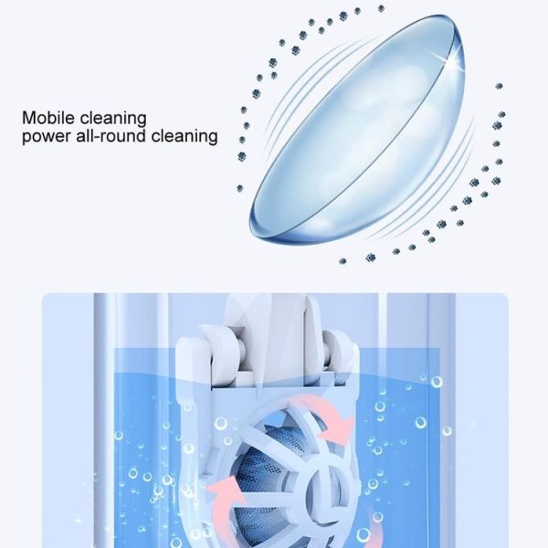 Eyekan HL-988 Ultrasonic Automatic Cleaner Beauty Lens Electric Cleaning Instrument (Pink) - Image 5