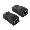 HDMI to RJ45 Extender Adapter (Receiver & Transmitter) by Cat-5e / 6 Cable, Support HDCP, Transmission Distance: 30m (Black) - Image 3