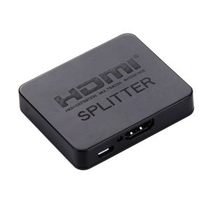 4K HDMI Splitter Full HD 1080p Video HDMI Switch Switcher 1x2 Split Out Amplifier Dual Display for HDTV DVD PS3 Xbox (Black)