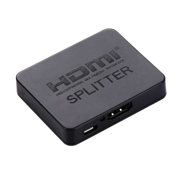 4K HDMI Splitter Full HD 1080p Video HDMI Switch Switcher 1x2 Split Out Amplifier Dual Display for HDTV DVD PS3 Xbox (Black) - Image 2