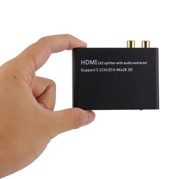 HDMI 1x2 Splitter with Audio Extractor, Support 5.1CH / 2CH, 4Kx2K, 3D - Image 4